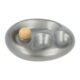 Dýmkový popelník keramický na 2 dýmky, stříbrný  (34127)