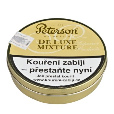 Dýmkový tabák Peterson De Luxe Mixture, 50g  (02940)