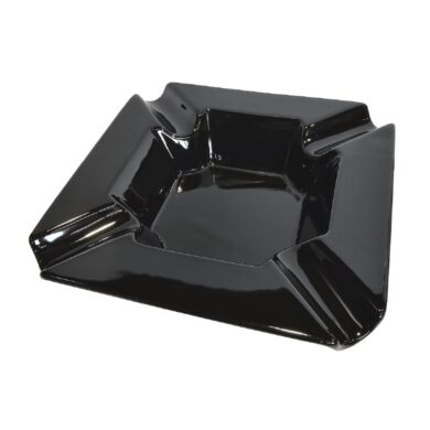 Doutníkový popelník keramický Angelo, černý, 22x22cm  (424280)