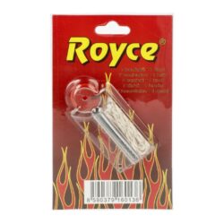 Kamínky do zapalovače + knot Royce - Kamínky a knoty Royce do benzínových zapalovačů. Jedno balení - plastový zásobník obsahuje 7 kamínků do zapalovače a knot s drátkem o délce cca 10cm, jehož délku si upravíte dle potřeby. Cena je uvedena za jedno balení(blistr).