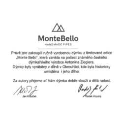 Dýmka MonteBello Bent Bulldog, pískovaná, filtr 9mm  (MB153)