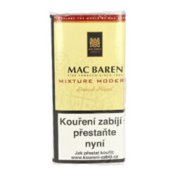 Dýmkový tabák Mac Baren Mixture Modern, 50g - Dýmkový tabák Mac Baren Mixture Modern. Jemně sladká dýmková směs z virginských tabáků, jemného červeného Cavendishe a ostře řezaného Burley, která neštípe na jazyku. Balení pouch 50g.