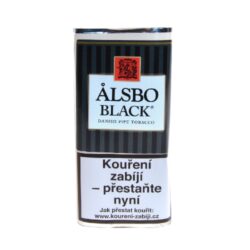 Dýmkový tabák Alsbo Black, 40g - Dýmkový tabák Alsbo Black. Jemná a příjemná chuť černého s trochou světlého a sladkého Virginského listu. Směs má příjemně lahodné vanilkové aroma. Tento tabák je též vhodný pro kuřáka dýmky začátečníka, ale i pokročilému kuřákovi přinese příjemný požitek z kouření. 

Síla:	velmi slabý
Aroma: lehce aromatizovaný
Provonění interiéru: málo výrazné
Řez: Loose Cut, kyprý řez
Balení: 40 g, pouch
Výrobce: Alsbo
